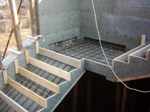 Как самому сделать лестницу из бетона, ведущую на второй этаж