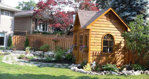 20 простых идей как украсить двор. Благоустройство двора частного дома