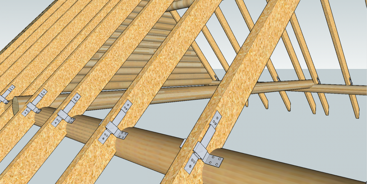 Стропильная система для деревянного дома: проект и монтаж своими руками