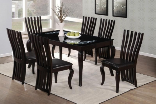 Кухонные столы деревянные со стеклом