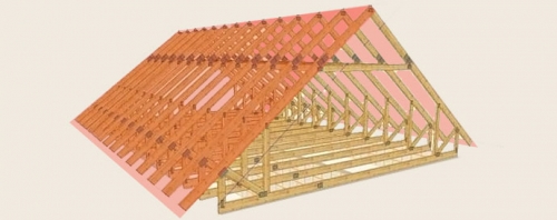 Как сделать двухскатную крышу