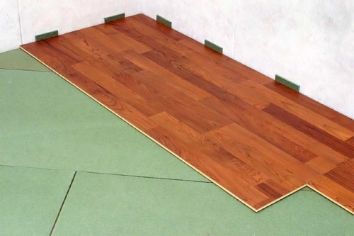 Floating way of laying piece parquet