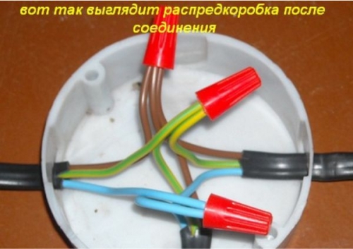 Pripojenie drôtov v distribúcii