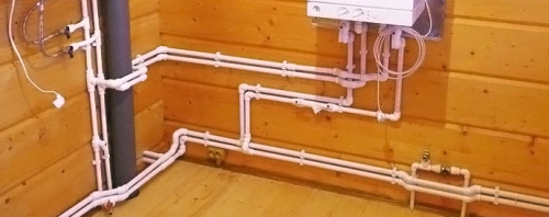 Разводка водопроводных труб из полипропилена в частном доме