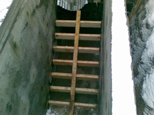 Лестница в овощную яму